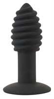 Черная анальная вибропробка Twist Butt Plug - 10,7 см. - фото 1412296