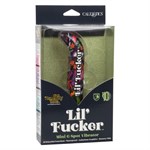Черный мини-вибратор с цветочным принтом Lil Fucker Mini G-Spot Vibrator - 12,75 см. - фото 1350842