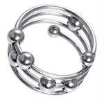 Большое металлическое кольцо под головку пениса 223723