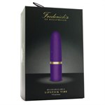 Фиолетовый перезаряжаемый вибростимулятор Lipstick Vibe - фото 1351116
