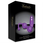 Фиолетовые вагинальные шарики с пультом ДУ - фото 1351124