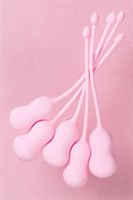 Набор из 5 розовых вагинальных шариков Tulips - фото 1351165