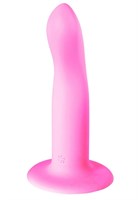 Розовый нереалистичный дилдо Stray - 16,6 см. - фото 1351311