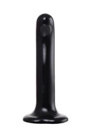 Черный стимулятор для пар P G-Spot Dildo Size M - 18 см. - фото 1351548