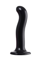 Черный стимулятор для пар P G-Spot Dildo Size M - 18 см. - фото 1351549