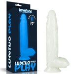 Прозрачный, светящийся в темноте фаллоимитатор Lumino Play Dildo - 26 см. 224397 - фото 622486