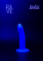 Синий, светящийся в темноте стимулятор Neon Driver - 13,3 см. - фото 1351734