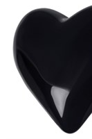 Черная фигурная анальная втулка - 9,8 см. - фото 1351779