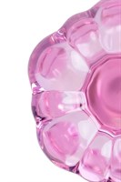 Розовая анальная втулка из стекла - 8,3 см. - фото 1351824