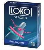 Стимулирующая насадка на пенис LOKO STRONG с продлевающим эффектом - фото 1351826