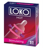 Стимулирующая насадка на пенис LOKO HOT с возбуждающим эффектом - фото 1351827