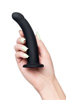 Черный анальный фаллоимитатор Serpens - 14 см. 224791