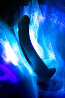 Черный анальный фаллоимитатор Serpens - 14 см. 224791