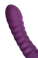 Фиолетовый гибкий вибратор Lupin с ребрышками - 22 см. - фото 1352051
