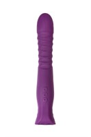 Фиолетовый гибкий вибратор Lupin с ребрышками - 22 см. - фото 1352041