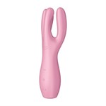 Розовый клиторальный вибромассажер Threesome 3 - фото 1371554