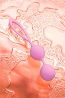 Розовые вагинальные шарики Lotus - фото 1352312