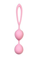 Розовые вагинальные шарики Lotus - фото 1352307