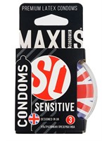 Ультратонкие презервативы в пластиковом кейсе MAXUS AIR Sensitive - 3 шт. - фото 32914