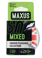 Презервативы в пластиковом кейсе MAXUS AIR Mixed - 3 шт. - фото 1352360