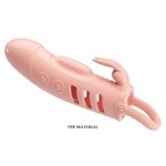 Телесная насадка на пенис с вибрацией Sloane - 18,7 см. - фото 1352465