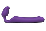 Фиолетовый безремневой страпон Queens L - фото 1352621