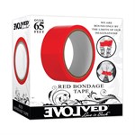 Красная лента для бондажа Red Bondage Tape - 20 м. - фото 1352755