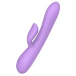 Фиолетовый вибратор-кролик Purple Rain - 23 см. - фото 1352823