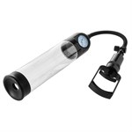 Прозрачная вакуумная помпа с манометром Deluxe Penis Pump - фото 1371758