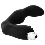 Черный вибромассажер простаты FantASStic Vibrating Prostate Massager - 11,3 см. - фото 1371785