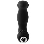 Черный вибромассажер простаты FantASStic Vibrating Prostate Massager - 11,3 см. - фото 1371788