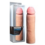 Телесная фаллическая насадка на пенис Magnum Xtender - 23 см. - фото 1430111