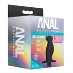 Черный анальный вибромассажёр Silicone Vibrating Prostate Massager 02 - 10,8 см. 225506 - фото 74386