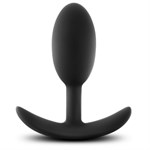 Черная анальная пробка Silicone Vibra Slim Plug Medium - 10,2 см. - фото 1371805