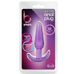 Фиолетовая анальная пробка в форме якоря Slim Anal Plug - 10,8 см. 225513 - фото 74212