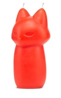 Красная БДСМ-свеча в форме злой кошки Fox Drip Candle - фото 475222