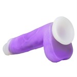 Фиолетовый вибратор-реалистик Encore 8 Inch Vibrating Dildo - 21,6 см. 225529 - фото 62571