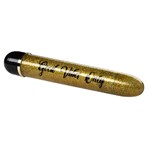 Золотистый классический вибратор Good Vibes Only - 17,5 см. - фото 1353350