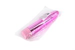 Розовый глянцевый пластиковый вибратор - 14 см. - фото 1353481