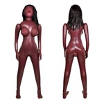 Темнокожая надувная секс-кукла с вибрацией Лионелла - фото 1353534