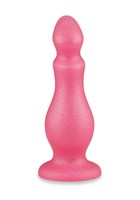 Розовая фигурная анальная пробка - 14 см. - фото 1353879