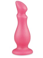 Розовая фигурная анальная пробка - 14 см. - фото 1353877