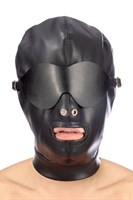 Маска-шлем с отверстием для рта и съемными шорами - фото 1354506