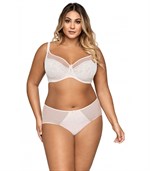 Комфортный бюстгальтер plus size на косточках с боковыми поддержками 231160 - фото 72975