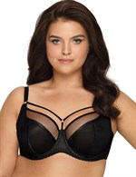 Бюстгальтер на косточках plus size с декоративными бретелями 231851 - фото 73012