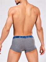 Мужские трусы-боксеры с резинкой джинсового цвета 244745