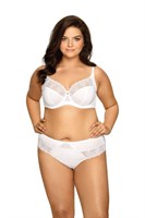 Бюстгальтер plus size на косточках с нежными кружевными элементами 245882 - фото 73057