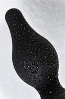 Черная анальная втулка Spade M - 10 см. - фото 1355609