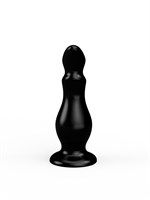 Черный плаг-массажёр - 14 см. 247208