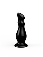 Черный плаг-массажёр - 14 см. 247208